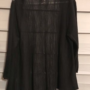 Black 2/4 length cardigan